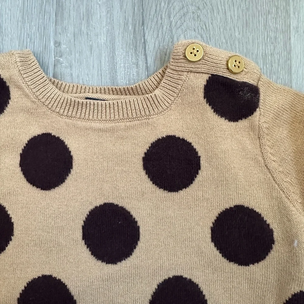 BABY GAP TODDLER girls polka dot sweater dress Size 3